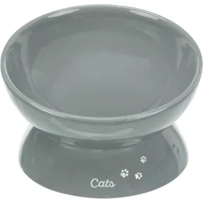 Ergonomische XXL-Keramikschüssel, erhöht, 0,35l/o 17cm, grau